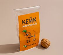 Морковный кейк с орехами