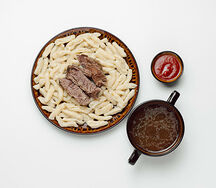 Жижиг-галнаш с отварным мясом