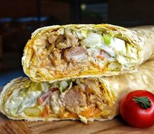 Шаурма со свининой на мангале