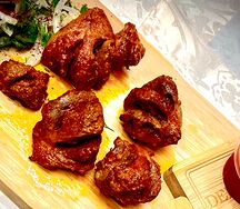 Шашлык из желудка индейки 