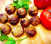 Беби-картофель на углях