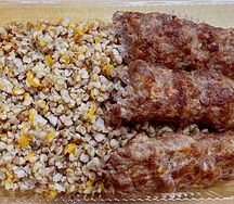 Люля-кебаб из баранины с гречкой