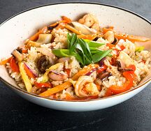 Рис с морепродуктами