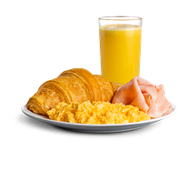 Завтрак с круассаном