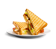 Сэндвич с беконом и вялеными томатами