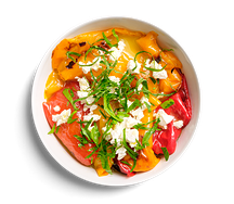 Перец гриль с рассольным сыром