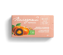 Финик в гречишном молочном шоколаде с солью и арахисовой пастой Natures own factory