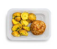 Котлета с картофелем с маслом с укропом