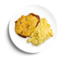 Мясо по-французски с картофельным пюре