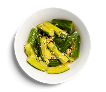 Битые цитрусовые огурцы с арахисом