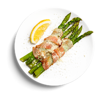 Спаржа зеленая с беконом