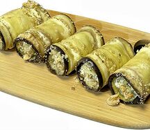 Рулетики из баклажанов с орехами 6 шт