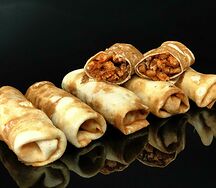 Блинчики с мясным фаршем 6 шт
