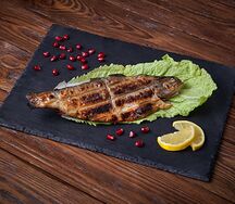 Радужная форель на мангале