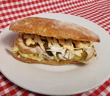 Чиабатта с курицей