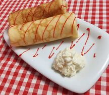Блины с творогом