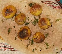 Молодой мини картофель