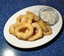 Кольца кальмара в кляре