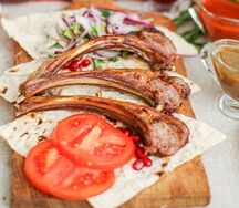 Шашлык из бараньей корейки