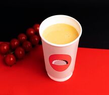 Сырный суп с кальмарами