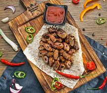 Шашлык из куриных сердечек