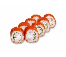 Ролл с тигровой креветкой и крабом