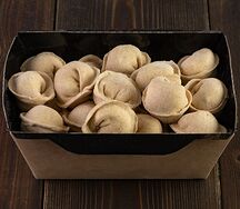 Ма-пельмения с курицей и сливками