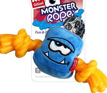 Monster rope with squeaker blue medium
