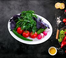 Букет из овощей и зелени