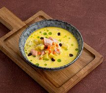 Сливочная уха с карельской форелью