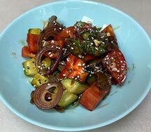 Мясной салат из говядины 