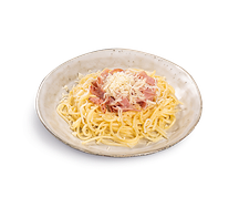 Спагетти с ветчиной и сыром
