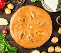 Осетинский пирог с сыром и картофелем