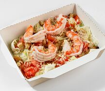Салат Цезарь с креветкой