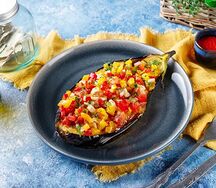 Постный Запеченный баклажан