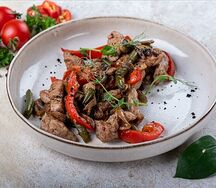 Свинина с овощами