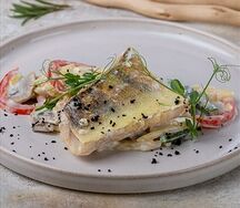 Судак  с овощами