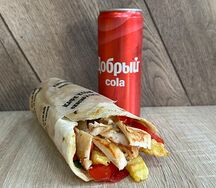 Комбо шаверма в пите и Добрый кола 