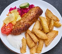 Люля-кебаб с картошкой по-домашнему