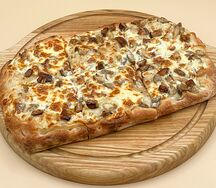 Римская пицца с белыми грибами