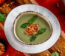 Крем-суп из зеленого горошка