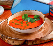Суп из копченых томатов