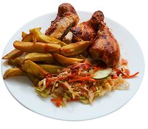 Окорочка с картошкой по-деревенски