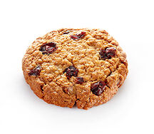 Печенье овсяное с клюквой