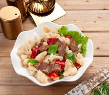 Цветная капуста с говядиной