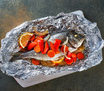 Дорадо на мангале