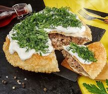 Пирог с мраморной говядиной