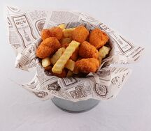 Детские наггетсы куриные с картофелем фри