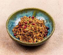 Хрустящая греча с жареным луком