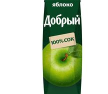 Сок яблочный 1л